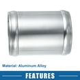 thumbnail image 5 of Unique Bargains Car Adapter Joiner Pipe Universal 57mm 2.24" OD 76mm 2.99" Length Connector Tubing Adapter Silver Tone, 5 of 6