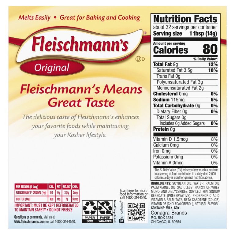 Fleischmann's® Unsalted Margarine Sticks, 1 lb - Kroger