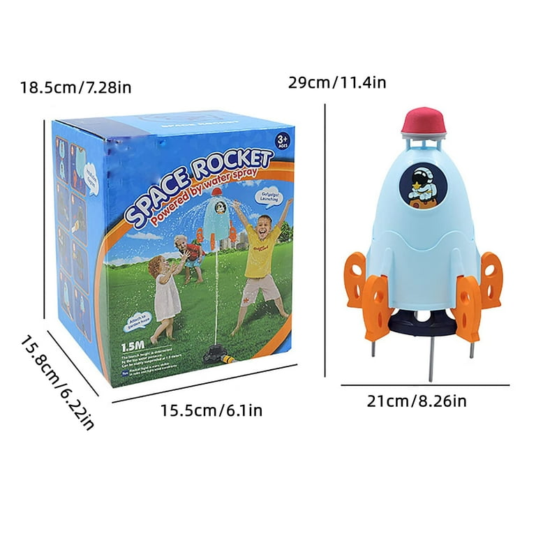 Launch Water Rocket Kids Water Toys for The Backyard Rocket Sprinkler Toy  Outdoor Kids' Toys Water Summer Water Toys Outdoor Water Toys for Kids Ages  3-12 