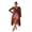 Brown, variant on Women Tie Front Cardigan Casual Lightweight Floral Lace Ruffles Long Duster for Streetwear Aesthetic Clothes
