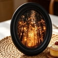 thumbnail image 4 of Boho Vintage Sun Round Wall Art Decor Framed, Neutral Sunrise Mountain Woodland Canvas Wall Art Prints Artwork, Gothic Moody Wall Hanging Door Decor for Bedroom Living Room, 4 of 6