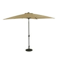 thumbnail image 4 of Nassau 6.5-ft x 10-ft Rectangular Market Umbrella with LED Bulb Lights - Champagne - Breez-Tex Canopy, 4 of 15