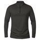 thumbnail image 4 of pstuiky camisetas de manga larga para hombre, Camiseta deportiva de manga larga con cuello alto, cremallera gruesa y cálida para hombre, color liso y liso top de hombre s, 4 of 4
