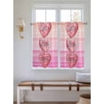 thumbnail image 2 of Valentine's Day Living Room Curtains 2 Panel, Pink Ombre Love Hearts Desserts Cafe Window Treatment, Farmhouse Bedroom Bathroom Kitchen Curtains Drapes 104"x45", 2 of 6