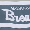 thumbnail image 4 of Men's Mitchell & Ness  Gray Milwaukee Brewers Cooperstown Collection Thunderstorm Head Coach Hoodie, 4 of 4