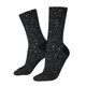 thumbnail image 1 of Balery Black Glitter Calcetas Largas con Estampado para Hombre y Mujer – Suaves y Transpirables, Talla Única (US 5-11), 1 of 6