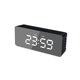 thumbnail image 1 of Billuyoard Despertador LED Digital Electrónico Cabecera Escritorio Termómetro Wake Up Snooze Hogar Botón Control Calendario Blanco Electrodomésticos Negro Billuyoard HA064703-02, 1 of 6