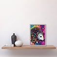 thumbnail image 2 of Hedgehog Acrylic Painting Vibrant Psychedelic Polka Dot Pattern Halftone Artwork Framed Wall Art Print A4, 2 of 4