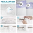thumbnail image 5 of No Hook Shower Curtain, Lavender Purple Shower Curtains for Bathroom with See Through Top Window, Vintage Solid Color Modern Minimalist Waterproof & Washable Bath Curtain Stand Up Stall 36"x72", 5 of 9