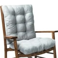 thumbnail image 3 of ZheElen 2 Pcs/Set Rocking Chair Cushion Anti-fading Polyester Fiber Sofa Cushion Good Elasticity Seat Replacement and Bottom Outdoor No.4, 3 of 9