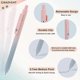 thumbnail image 4 of 5pcs Pens Black Ink Gel Pens Medium Point 0.7mm Pen Smooth Writing High-End Series Cute Pens for Journaling Note Taking, Office School Supplies Gifts, 4 of 5
