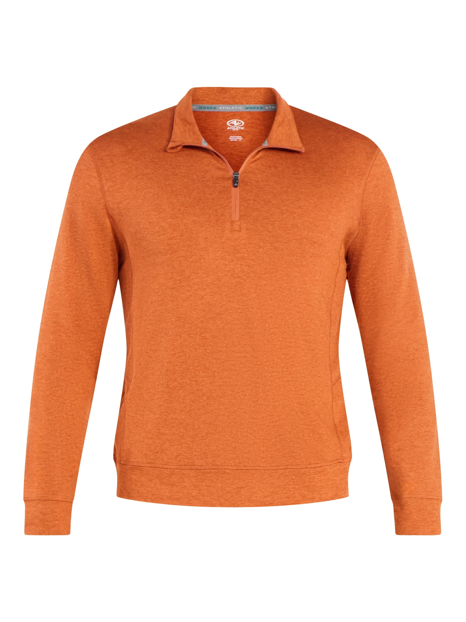 Athletic Works Men's and Big Men's ButterCore Soft Quarter-Zip Pullover Shirt, Sizes S-3XL