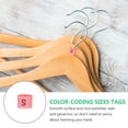 thumbnail image 2 of 450pcs Garment Size Markers Colored Hanger Size Clips Color Coded Size Clips, 2 of 6
