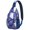 Halloween Ghost Bat, variant on Sling Backpack,Halloween Ghost Boo Pattern Sling Bag with Water Bottle Holder,Waterproof Sling Bag for Men/Women with Headphone Jack for Hiking,Travel
