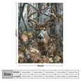 thumbnail image 4 of Nawypu  Camo Buck Deer Blanket for Bed,  Woodland  Throw Blanket for Men, Women and Kids - Super Soft Plush Deer Blanket Throw, 4 of 6