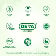 Deva Organic Vegan Vitamins Flax Seed Oil - Rich in Omega-3, Cold-Pressed & Unrefined - 90 Capsules, 2-Pack