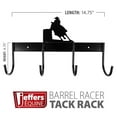 thumbnail image 4 of Jeffers Wall Mount 4 Hook Horse Tack Rack, Barrel Racer - Black Metal Organizer for Bridles Halters, Reins, Lead Ropes, Stable, Garage, Farmhouse, 4 of 7