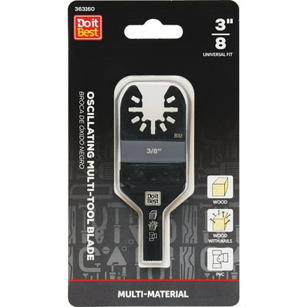 Do it Best 3/8 In. High Carbon Steel Multi-Material Oscillating Multi-Tool Blade