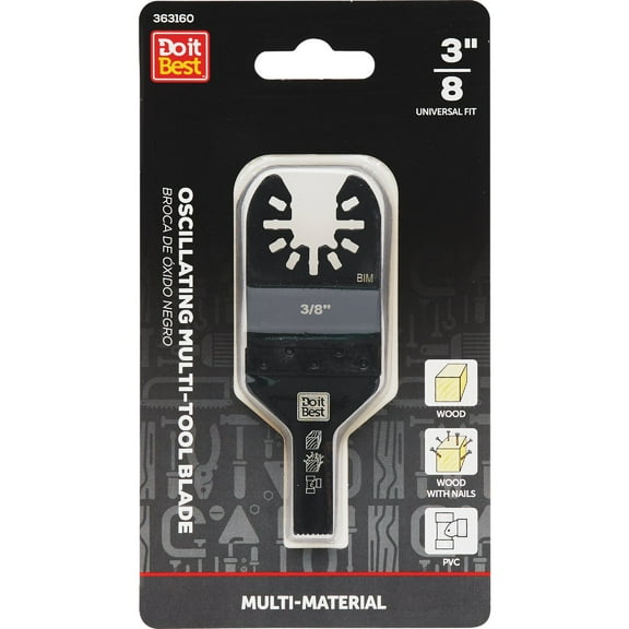 Do it Best 3/8 In. High Carbon Steel Multi-Material Oscillating Multi-Tool Blade