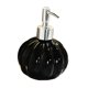 thumbnail image 4 of Dispensador de jabón de cerámica Dispensador de jabón creativo para encimera Contenedor de líquido Botella de bomba rellenable vacía para tocador de Negro, 4 of 9