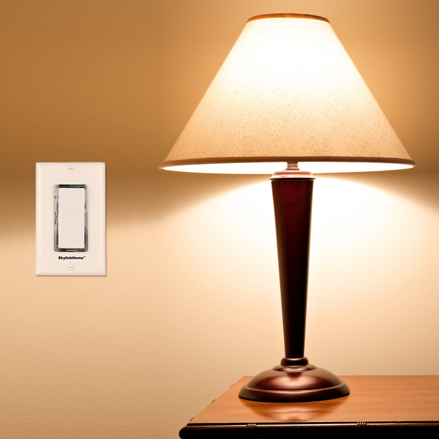 SK-8A Wireless DIY 3-Way On Off Anywhere Lighting Home Control Wall Switch Set with Snap On Cover - No neutral wire required