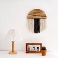 thumbnail image 5 of Wall Hanging Boho Fringed Tapestry Woven Tapestry, Bohemian Chic Home Decor Modern Handmade Semi-round Wood Tapestry Wall Art Decorations for Bedroom Living Room Apartment Ornament, 5 of 7