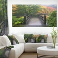 thumbnail image 1 of Wood Bridge at Japanese Garden In Fall - Bridge Canvas Art Print, 1 of 4