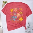 thumbnail image 5 of Aloohaidyvio Graphic T Shirts for Women,2024 Women's Summer Boho Floral T Shirt Cute Vintage Graphic Loose Tees Spring Crew Neck Short Sleeve Casual Tops, 5 of 6