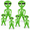 2 Pack Large and 4 Pack Small, variant on 6 Pack 63 Inch Giant Inflatable Alien 31.5 Blow Up Green Balloon For Space Party Decorations Ufo Theme Spacesbirthday Eastermas Ho