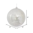 thumbnail image 2 of Vickerman 10" Christmas Ornament Ball, Silver Shiny Mercury Finish Shatterproof Plastic, Holiday Christmas Tree Decoration, 2 of 2