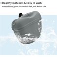 thumbnail image 2 of Bolsa de silicona para golosinas para perros con clip - Contenedor portátil de comida para perros para entrenamiento - Cierre magnético - Gris, 2 of 5