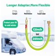 thumbnail image 2 of Minimprover Lead -Free Brass 16.9" Winterize Sprinkler System RV Motorhome Boat Camper and Travel Trailer: Air Comp Quick-Connect Plug To 3/4" Garden Hose Faucet Blow Out Adapter Fitting with Valve, 2 of 6