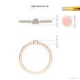 thumbnail image 5 of ANGARA Natural Oval Diamond Solitaire Ring in 14K Rose Gold for Women (Size-4x3mm| Color-K| Clarity-I3) | April Birthstone, Birthday, Anniversary, Jewelry Gift for Women | Natural Diamond Ring, 5 of 9