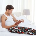 thumbnail image 5 of Logiee Paw And Bones Print Pajama Pants for Men,Men’s Pajama Bottoms,Mens PJ Pants with Pockets & Button Fly-X-Large, 5 of 6