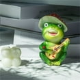 thumbnail image 4 of nvzhuang Cute Band Frog Statue Resin Animals Garden Figurine Outdoor Sculpture for Lawn Patio Decor, 4 of 9