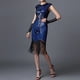 thumbnail image 2 of Vestido vintage con lentejuelas y borlas para mujer de los años 20 - Disfraz gótico de fiesta para tallas grandes - Ropa sexy y casual para salir por la noche, 2 of 4