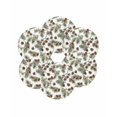 thumbnail image 7 of 13 Inch Round Placemats Set of 6, Sage Green Christmas Non Slip Heat Insulation PP Table Mats, Pine Cones Xmas Botanical Washable Place Mats for Kitchen Dining Party Table Decor, 7 of 7