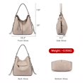 thumbnail image 3 of Bolsos Hobo Realer Classic de piel sintética para mujer con borlas, 3 of 6