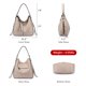 thumbnail image 3 of Bolsos Hobo Realer Classic de piel sintética para mujer con borlas, 3 of 6