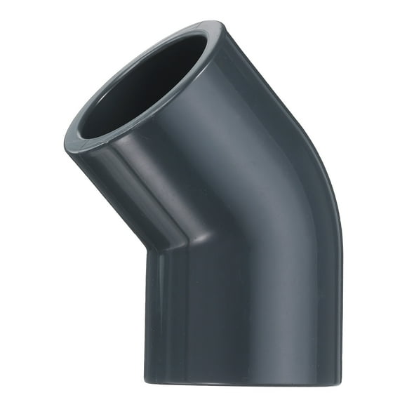 Unique Bargains 45 Degree Elbow PVC Pipe Fittings 1" 2 Way Furniture Grade PVC Connectors for Sewer Plumbing Drain Pipe