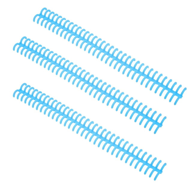 Plastic Binding Spine, Loose Leaf Rings Good Gloss With 12mm Inner Diameter For Home Or School Use Blue