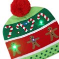 thumbnail image 3 of Gorro de Navidad Monstrate con luz LED muñeco de nieve y Reno para niños y adultos, 3 of 5