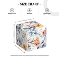 thumbnail image 4 of Yiaed Lilies Flowers Print Tissue Box Cover, PU Leather Decorative Organizer for Tabletop, Bathroom, Car, Office Creative Decorative, 4 of 7