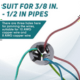 thumbnail image 4 of 1/2 In. Non Metallic Button Push-in Bulk Connector Gray NM Cable Connector Electrical Conduit Fittings Fits for 1/2 Inch, 4 of 6