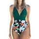 thumbnail image 5 of Traje de baño Eigraketly sin mangas acolchado verde + Flor negra L, 5 of 5