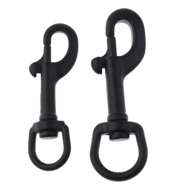 2 Piezas de material acero Inoxidable con Gatillo, Gancho Giratorio, Broche para debajo d - Accesorio para Cerrar Que Se de Forma S Cola Broche de perno de ojo giratorio