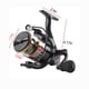 thumbnail image 3 of Carrete de pesca giratorio totalmente metálico | Balancín metálico mecanizado CNC de alta precisión de 12 ejes | Sistema de Superfrenado de 10 kg • Copa de Línea de Aluminio para Aviación | Largado, 3 of 9