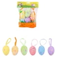 thumbnail image 6 of HIELLFQ 6Pcs Easter Eggs Foam Pendant Decorations Easter Egg Ornaments Spring Decor for Party DIY Holiday Hotels Malls Colorful Decorative Easter Eggs, 6 of 7