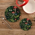 thumbnail image 2 of Coolnut Wildflowers Mushrooms Trivets Pot Holders Set of 2 Potholders for Kitchens Pure Cotton Thread Weave Trivets,Hot Pads for Kitchens,Coasters,Placemats,Spoon Rest for Cooking Home Decor, 2 of 7