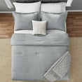 thumbnail image 3 of Mainstays 5-Piece Grey Jacquard Comforter Set, King, 3 of 10